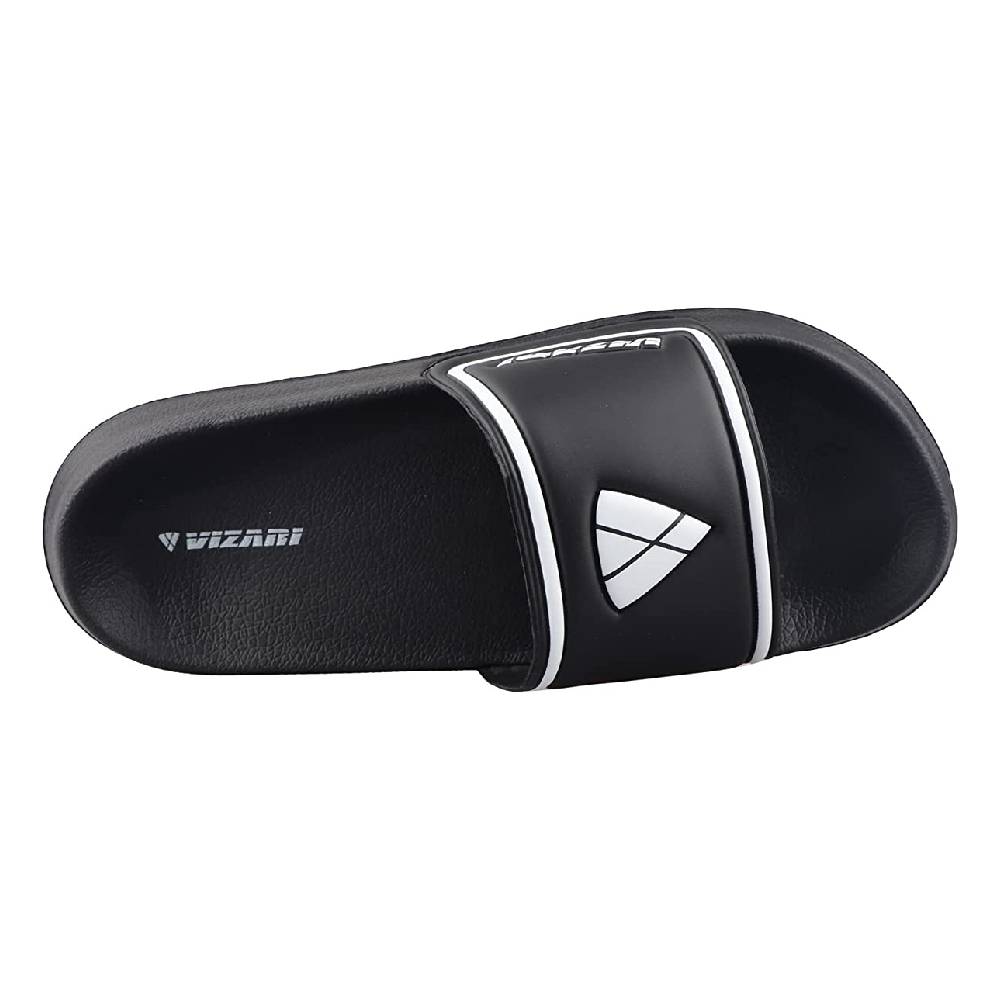 Youth Soccer Slide Sandals - Black