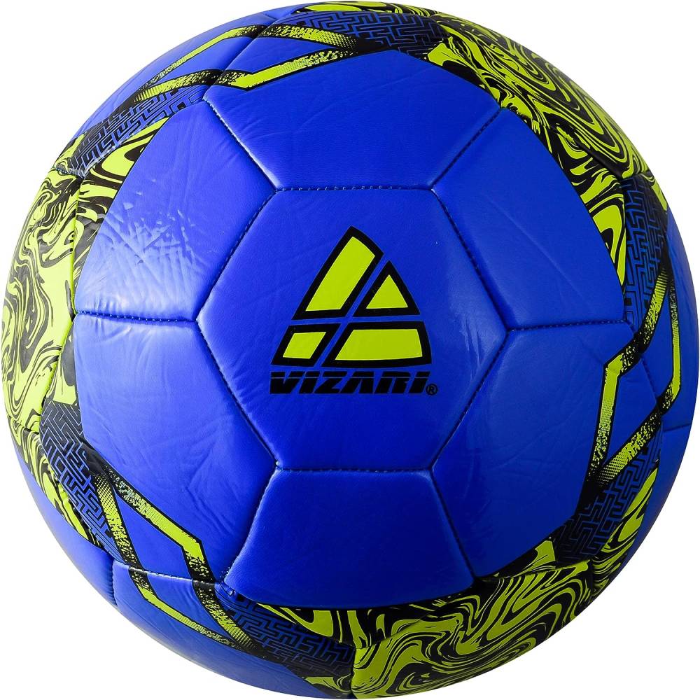 Toledo Soccer Ball For Kids And Adults - Blue/Neon Yellow