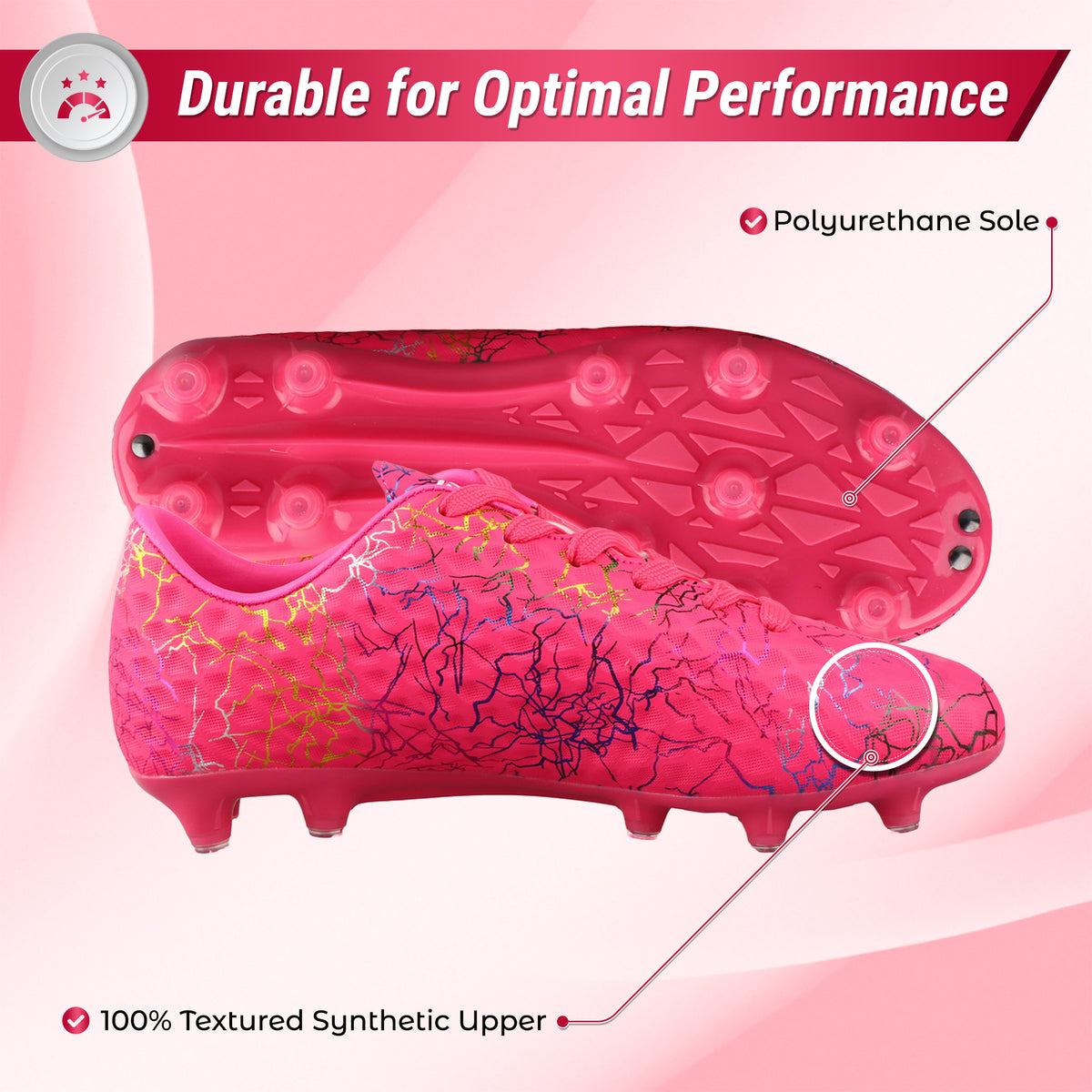 Buy Zodiac Pink Firm Ground Soccer Cleats At Best Price In USA
