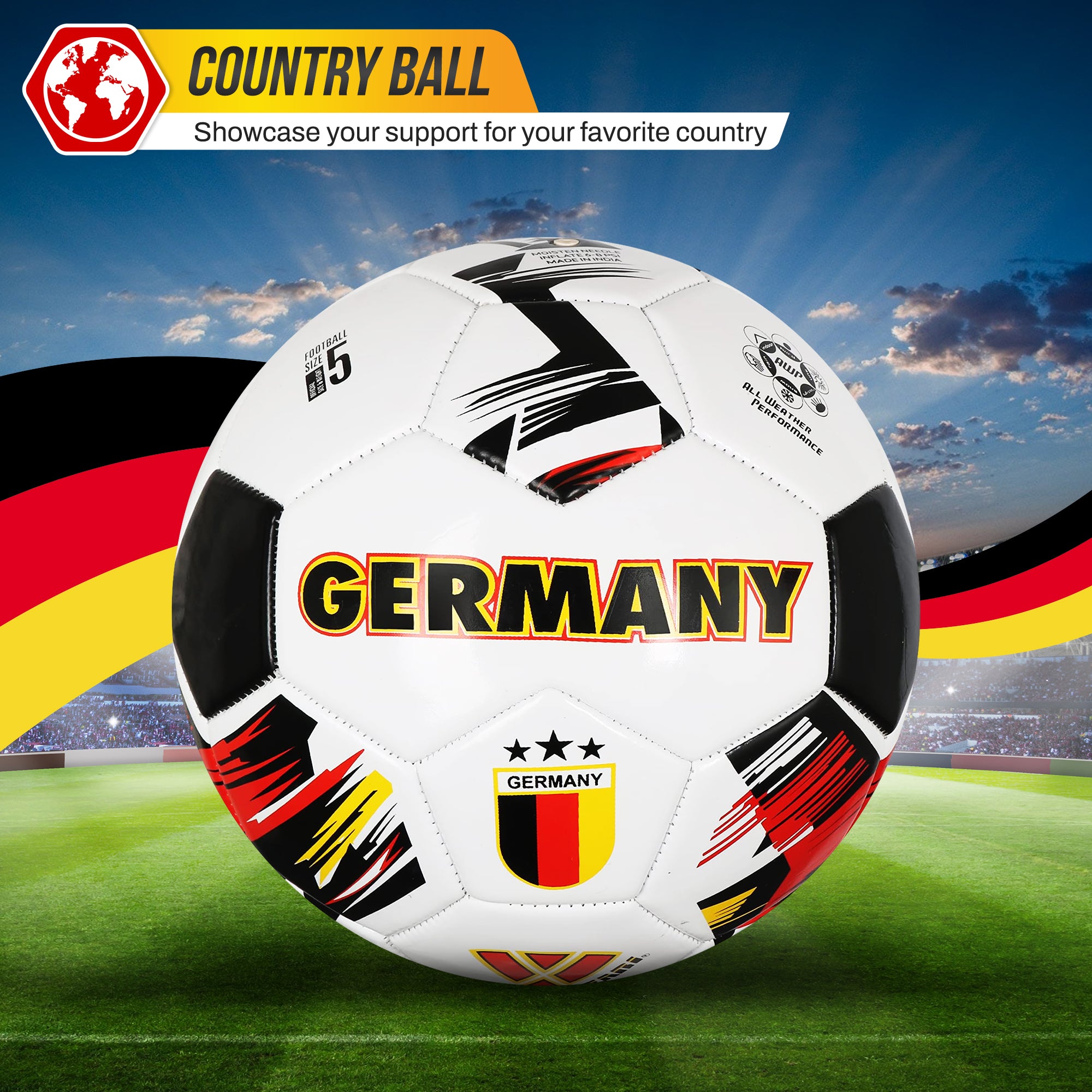 National Team Soccer Balls-Germany White