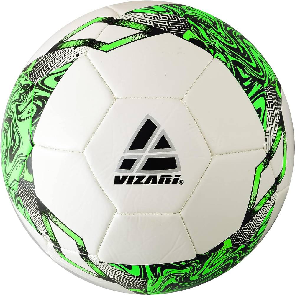 Toledo Soccer Ball For Kids And Adults - White/Neon Green