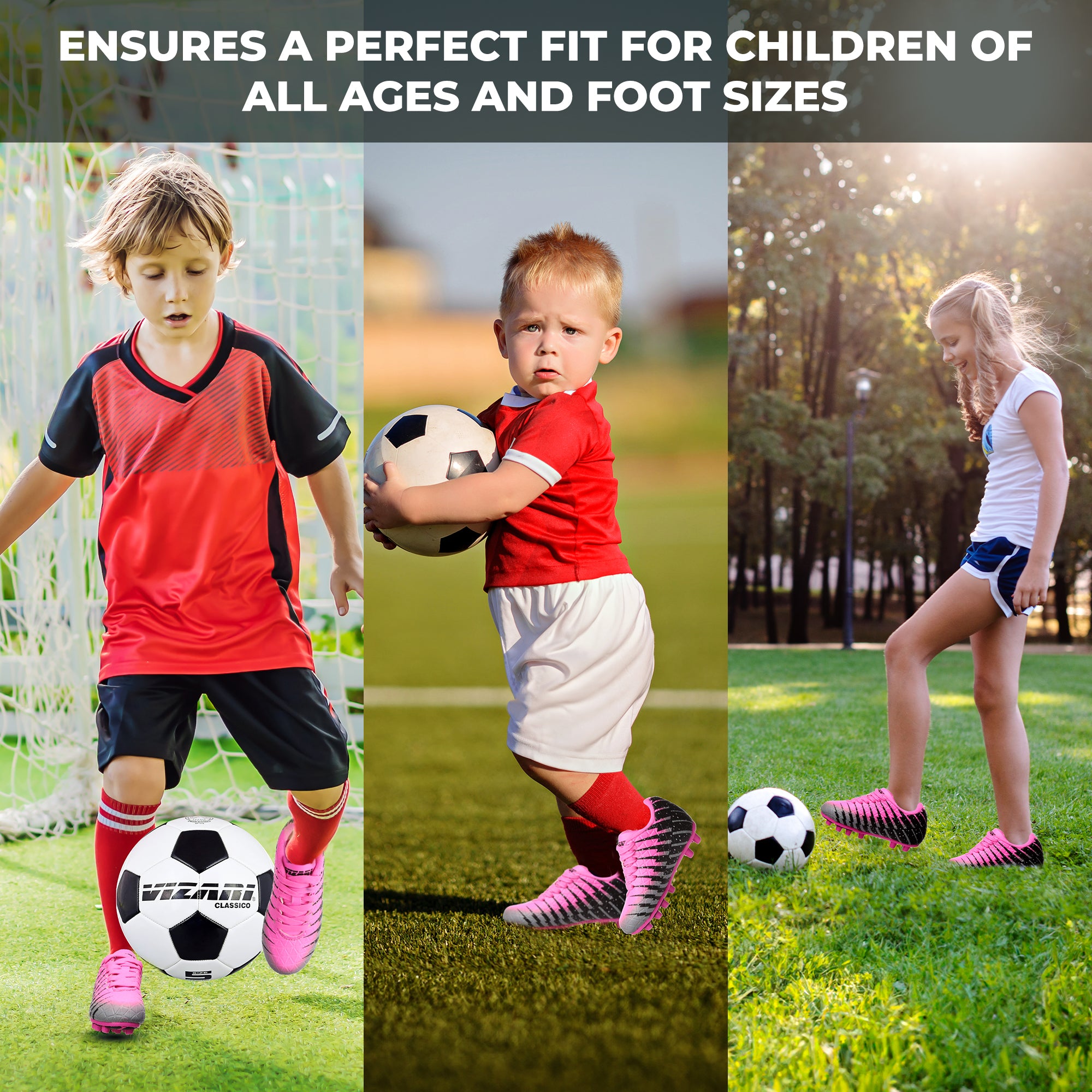 Bolt Firm Ground Soccer Shoes -Pink/Black/Silver