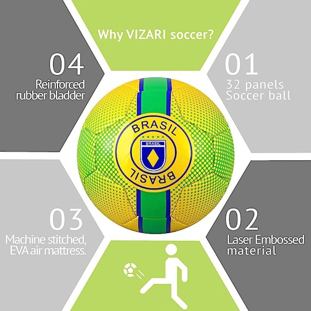 Y18 Brazil Soccer Ball - Yellow