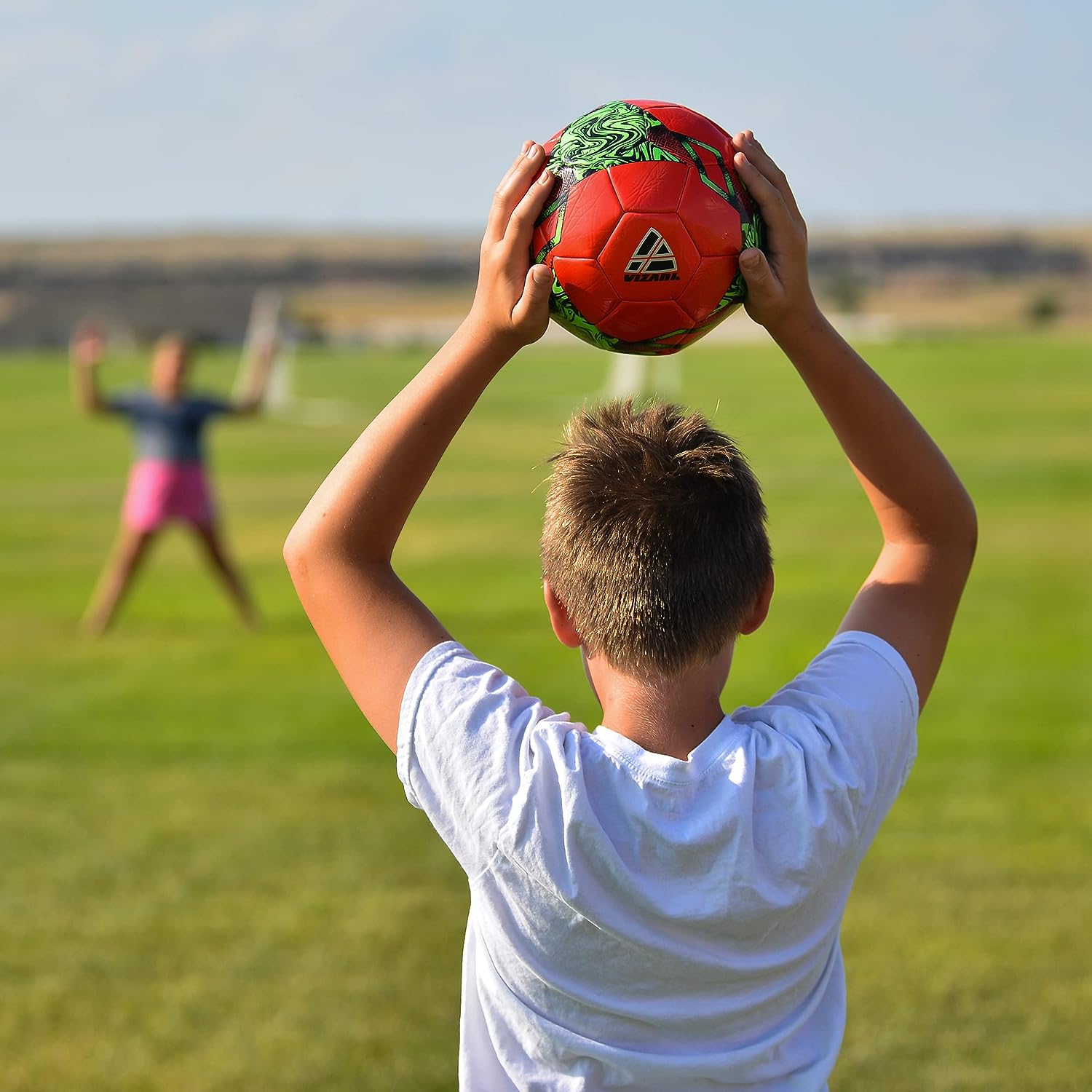 Toledo Soccer Ball for Kids and Adults - Red/Green