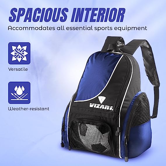 Solano Soccer Sport Backpack - Navy