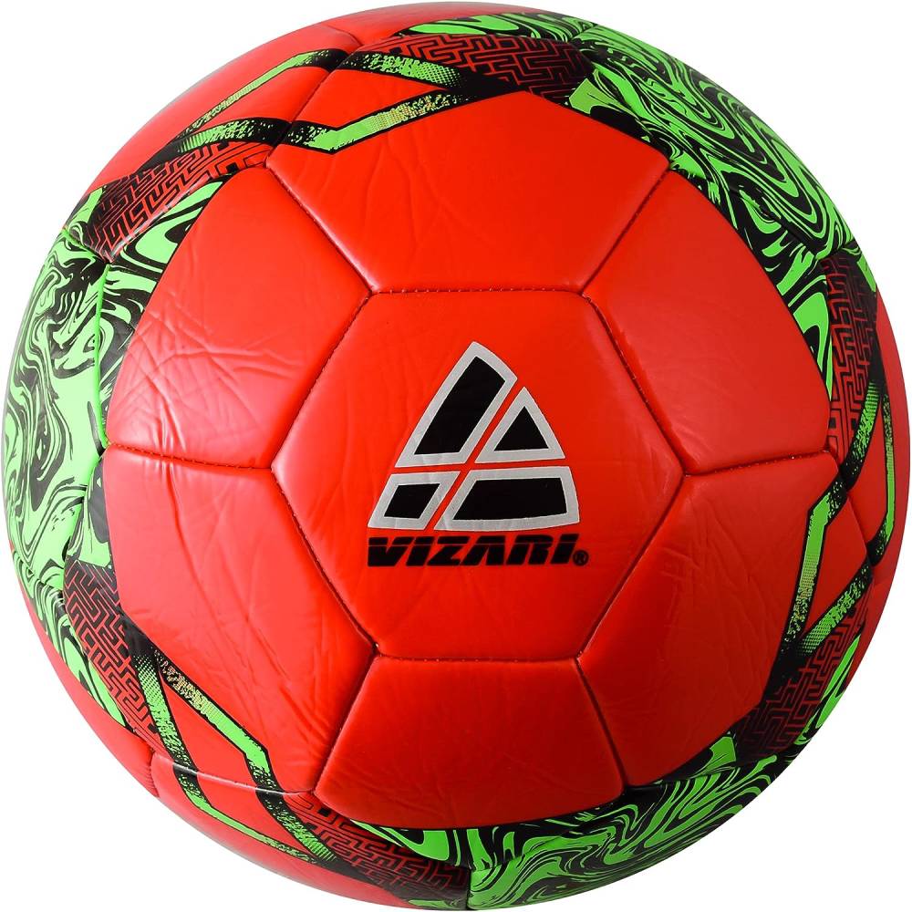 Toledo Soccer Ball for Kids and Adults - Red/Green