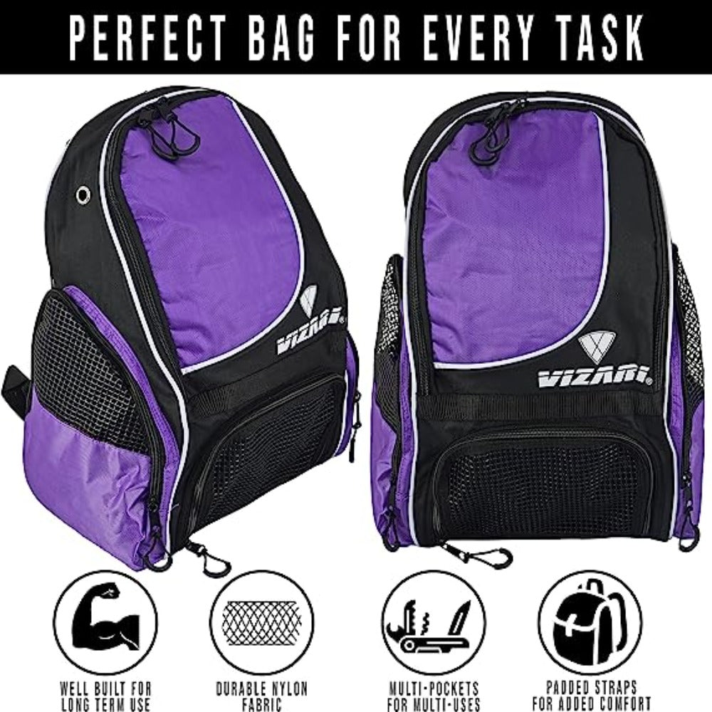 Solano Soccer Sports Backpack - Purple