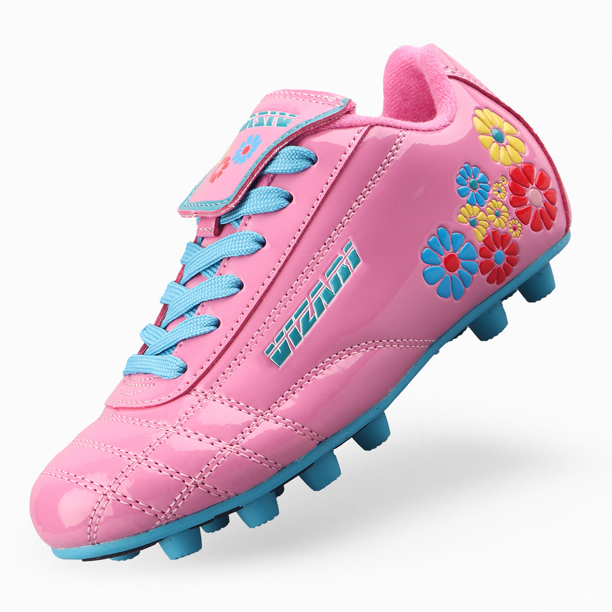 Buy Blossom Pink/Blue Firm Ground Soccer Cleats In USA ??? Vizari
