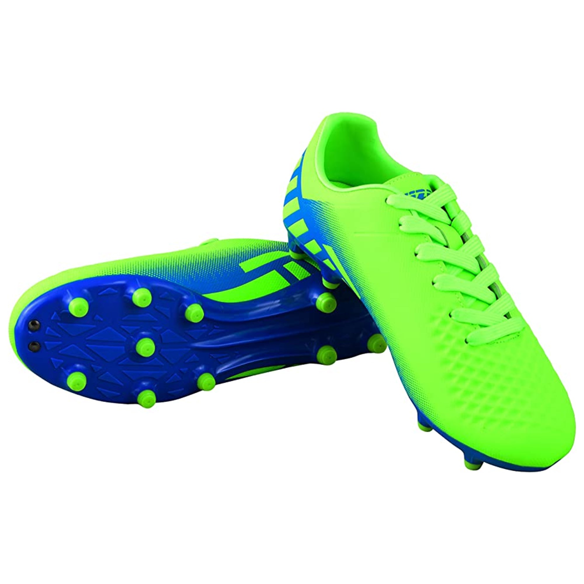 Santos Firm Ground Soccer Shoes -Green/Blue