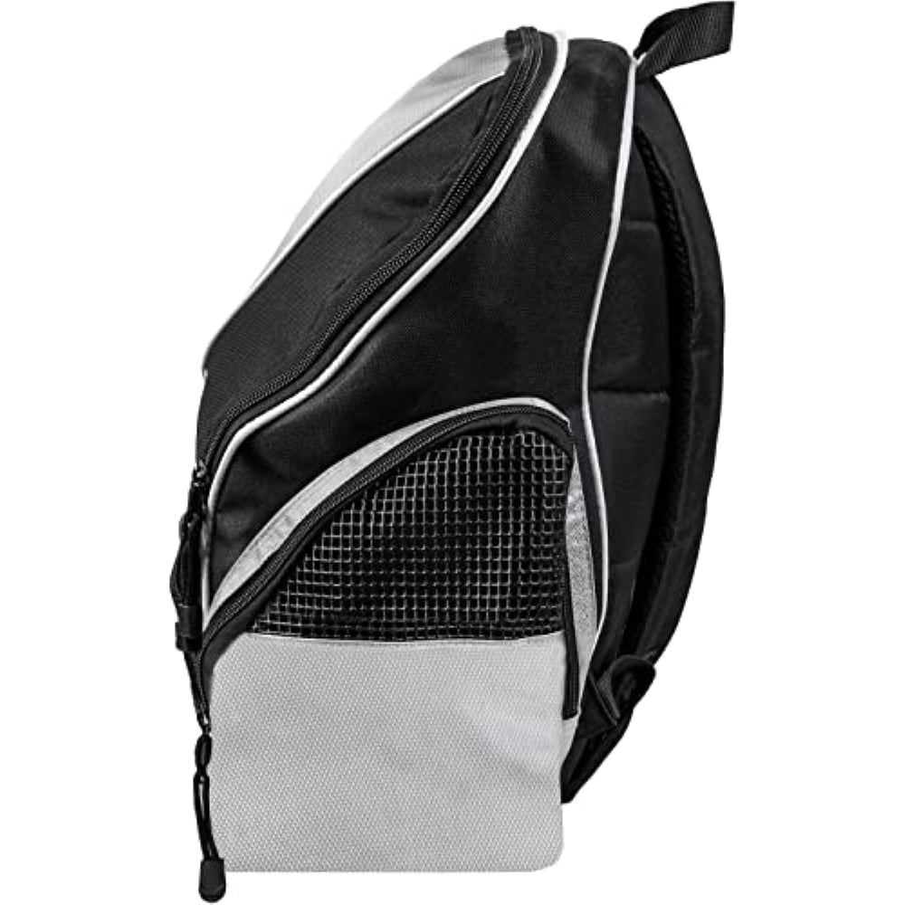 Solano Soccer Sport Backpack - Black/Silver