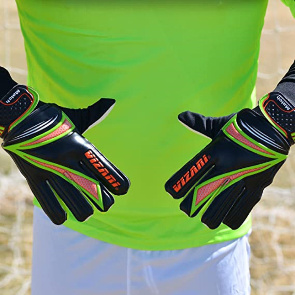 Junior Match Gloves-Black/Green