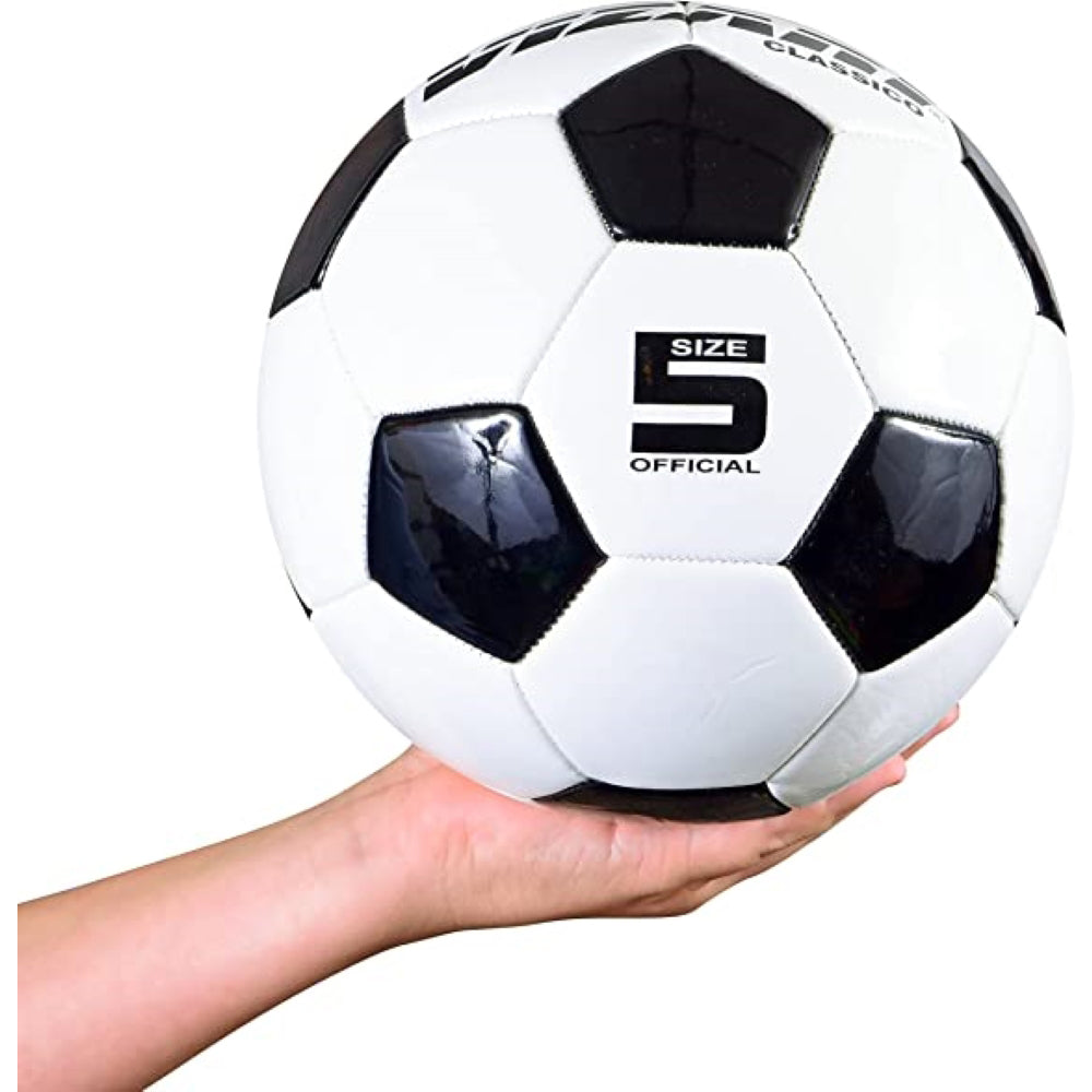 Classico Soccer Ball-White/Black/Silver