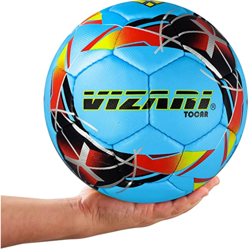 Tocar Premium Hand Stitched Soccer Ball - Zima Blue