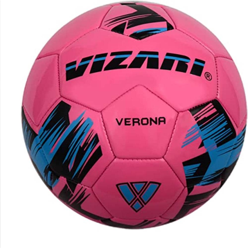 Verona Soccer Ball - Pink/Black/Sky