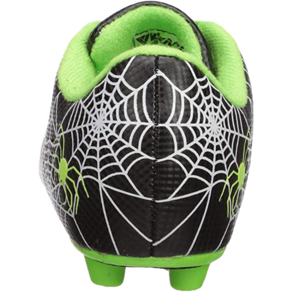 Spiderweb Firm Ground Soccer Cleats - Black/White/Green