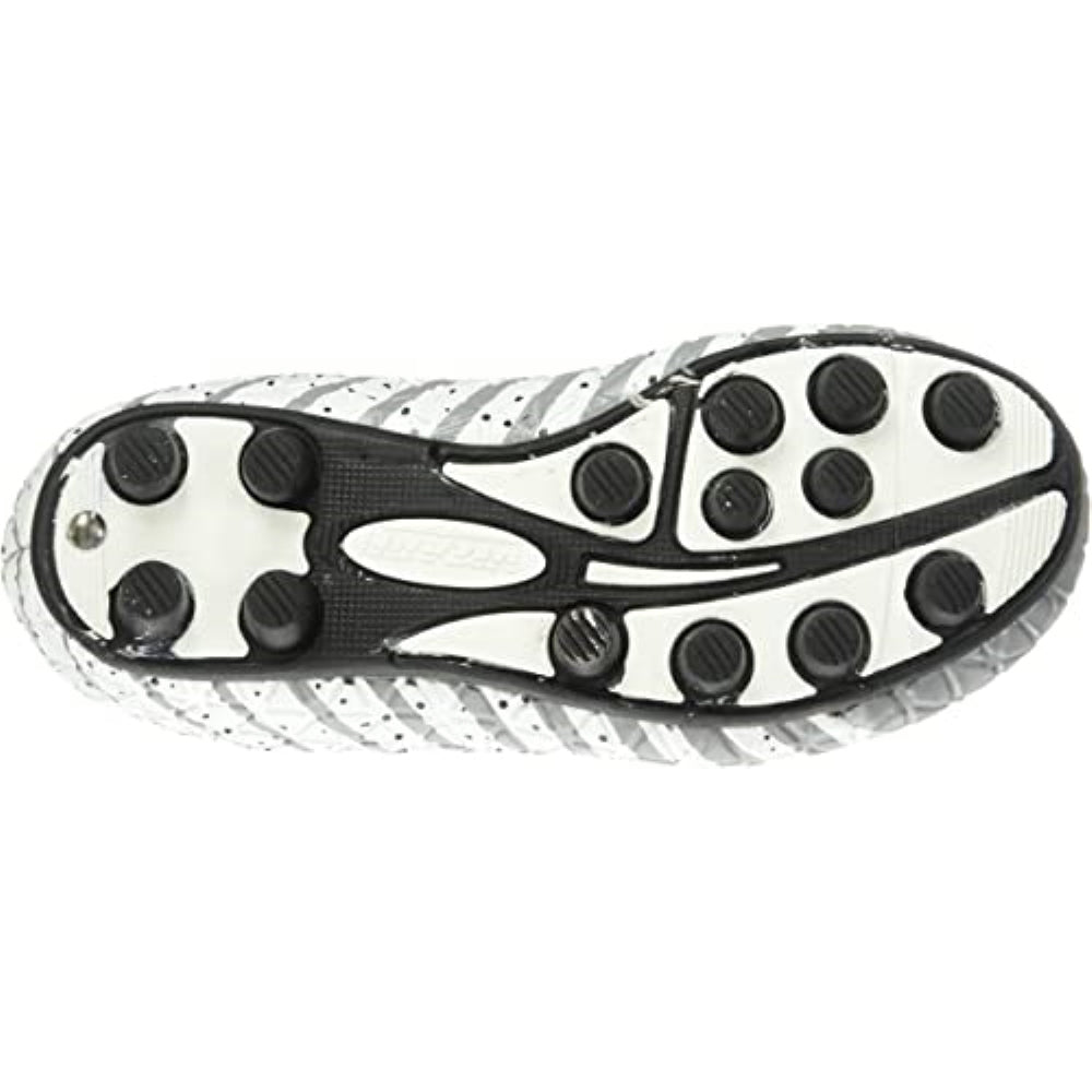Bolt Firm Ground Soccer Shoes -Black/White/Silver