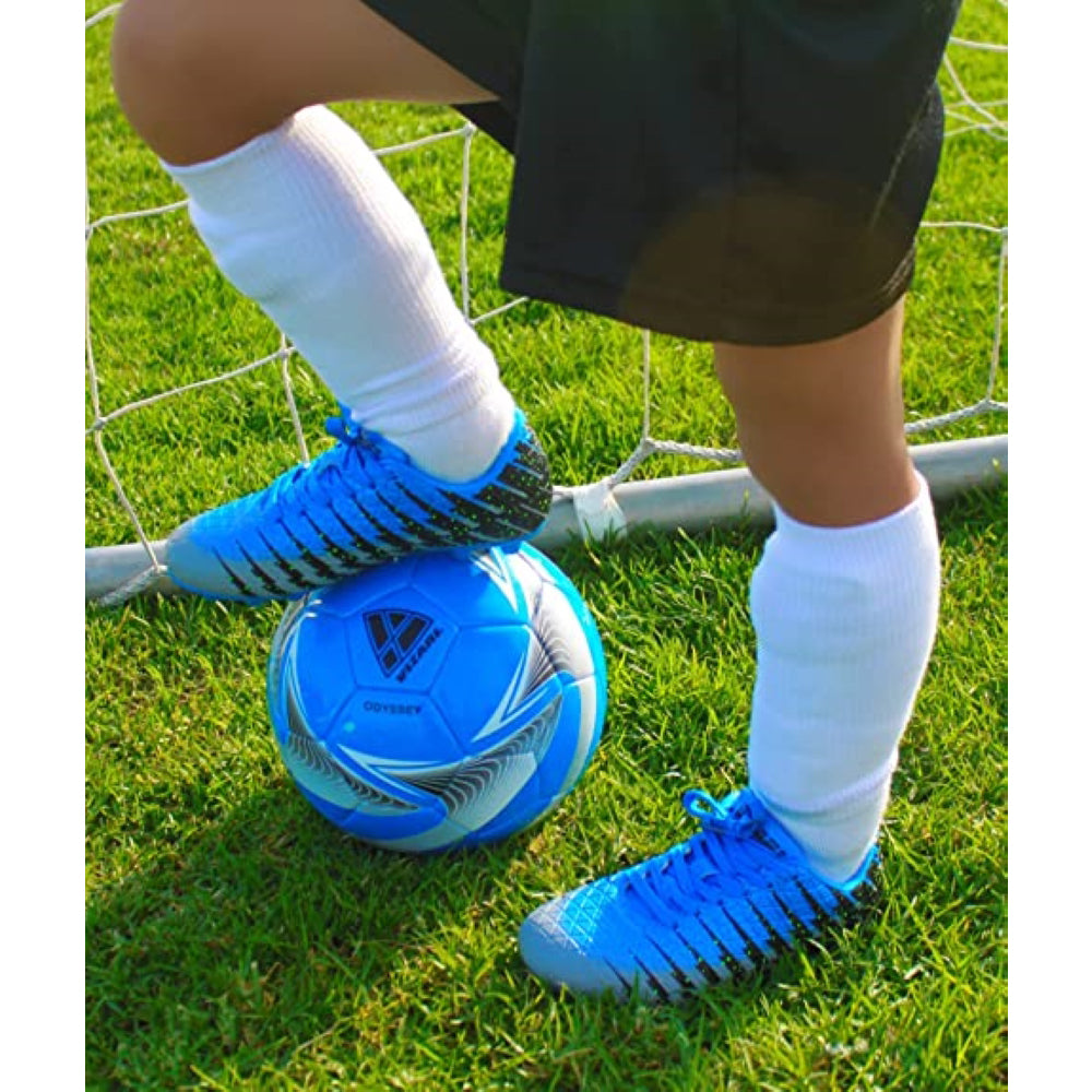 Bolt Firm Ground Soccer Shoes -Blue/Black/Silver