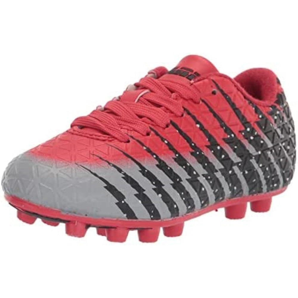 Bolt Firm Ground Soccer Shoes -Red/Black/Silver