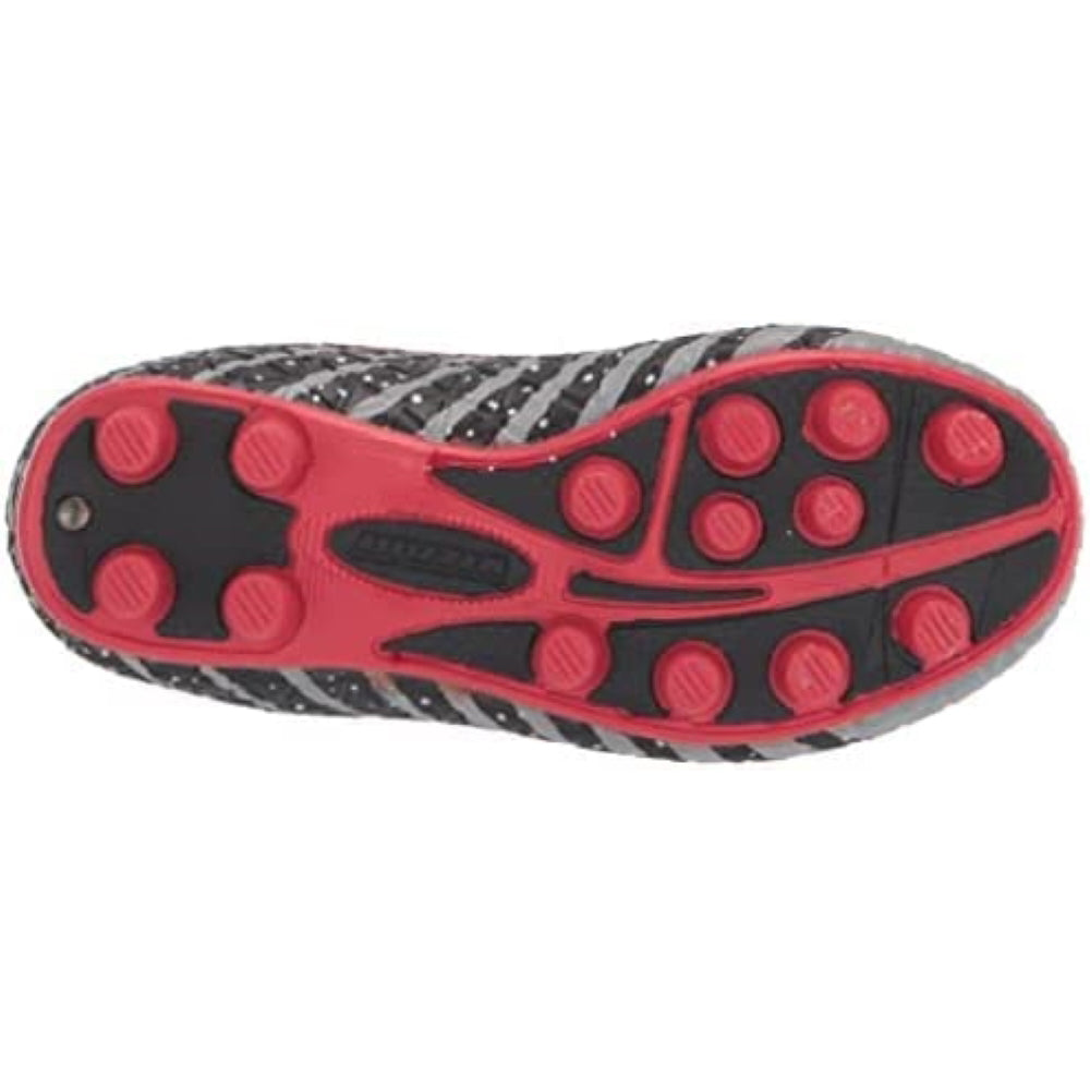 Bolt Firm Ground Soccer Shoes -Red/Black/Silver