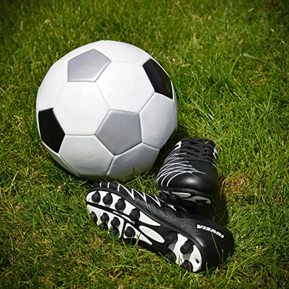 Boca Firm Ground Soccer Shoes - Black/White