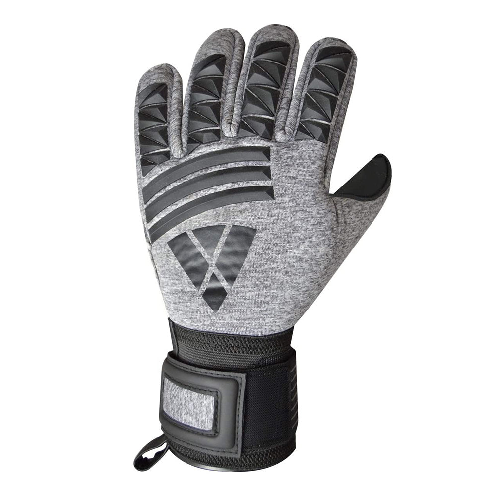 Pasadena F.p. Goalkeeper Gloves w/ Finger Protection-Black/Silver