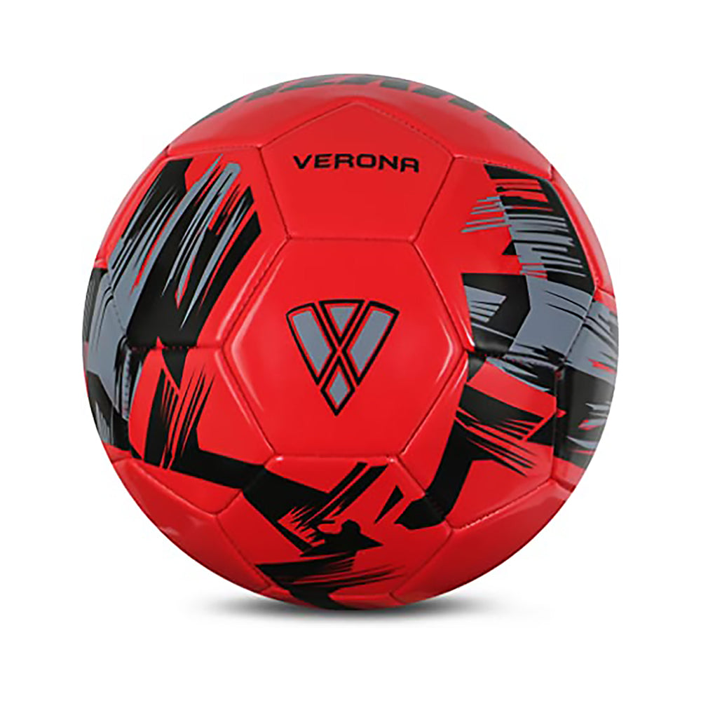 Verona Soccer Ball - Red/Black/Silver