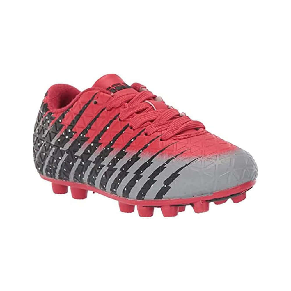 Bolt Firm Ground Soccer Shoes -Red/Black/Silver