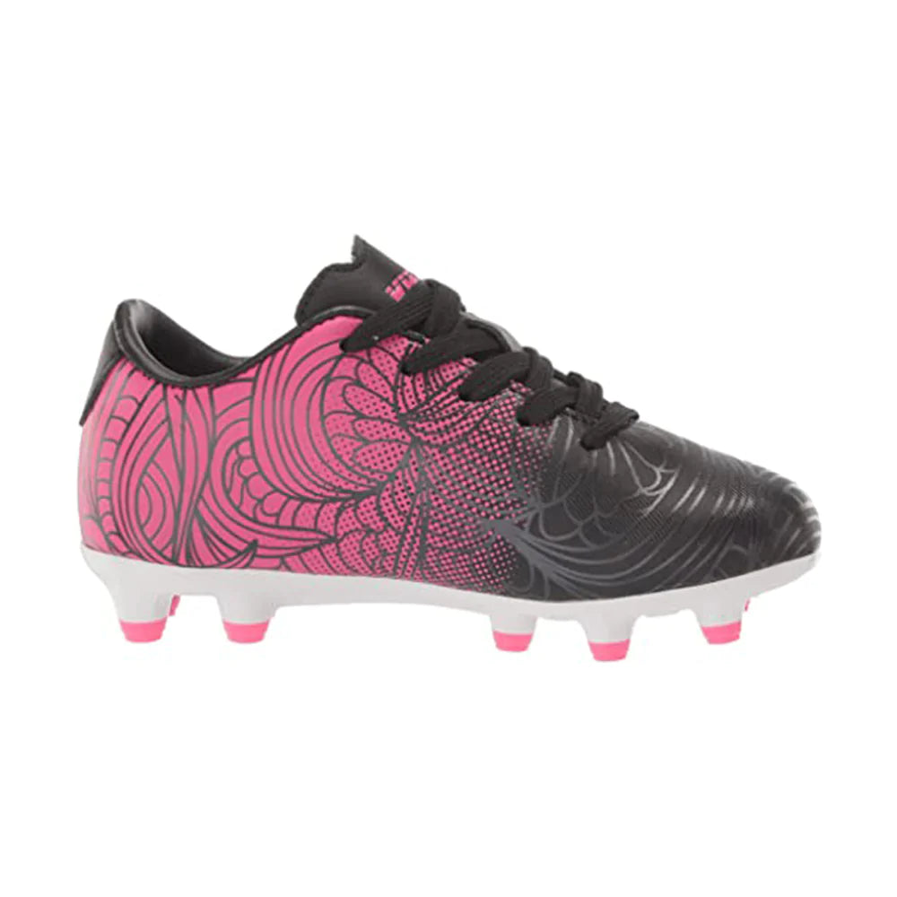 Cali Firm Ground Soccer Shoes-Black/Pink