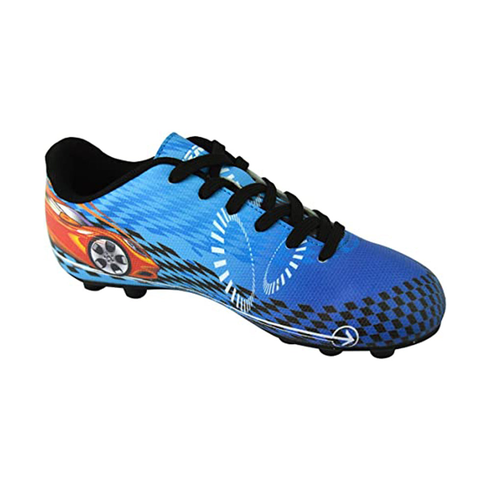 Racer Firm Ground Soccer Shoes - Blue/Red