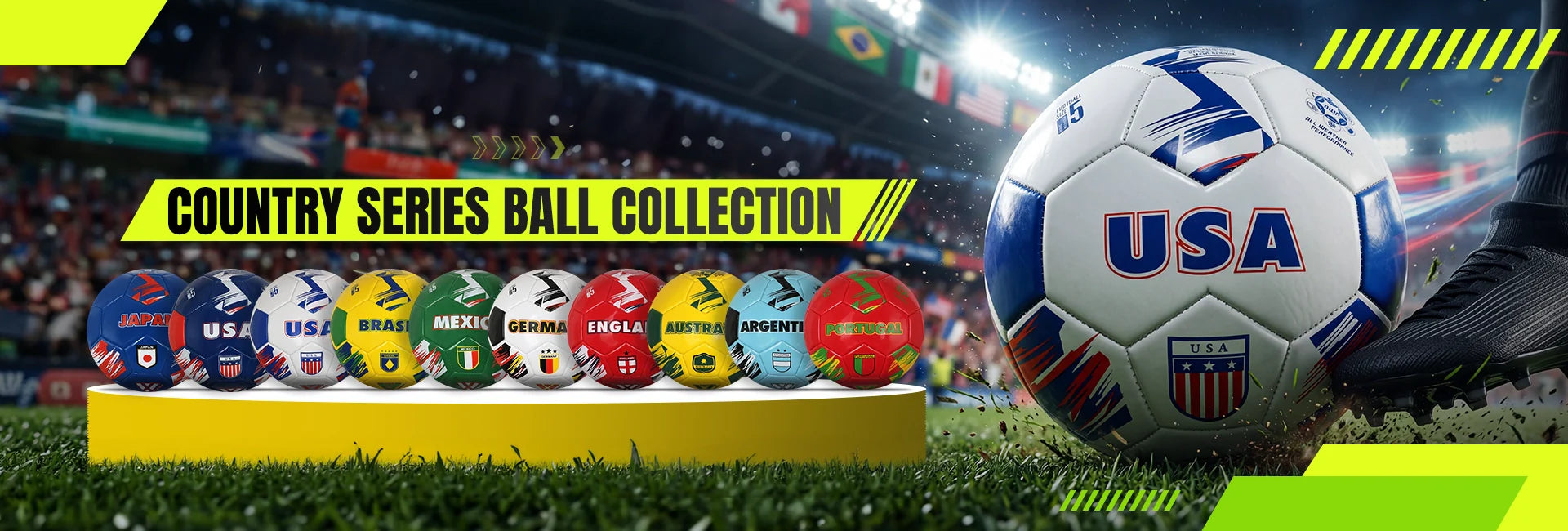 Vizari Country Series Soccer Balls inspired by World Cup nations