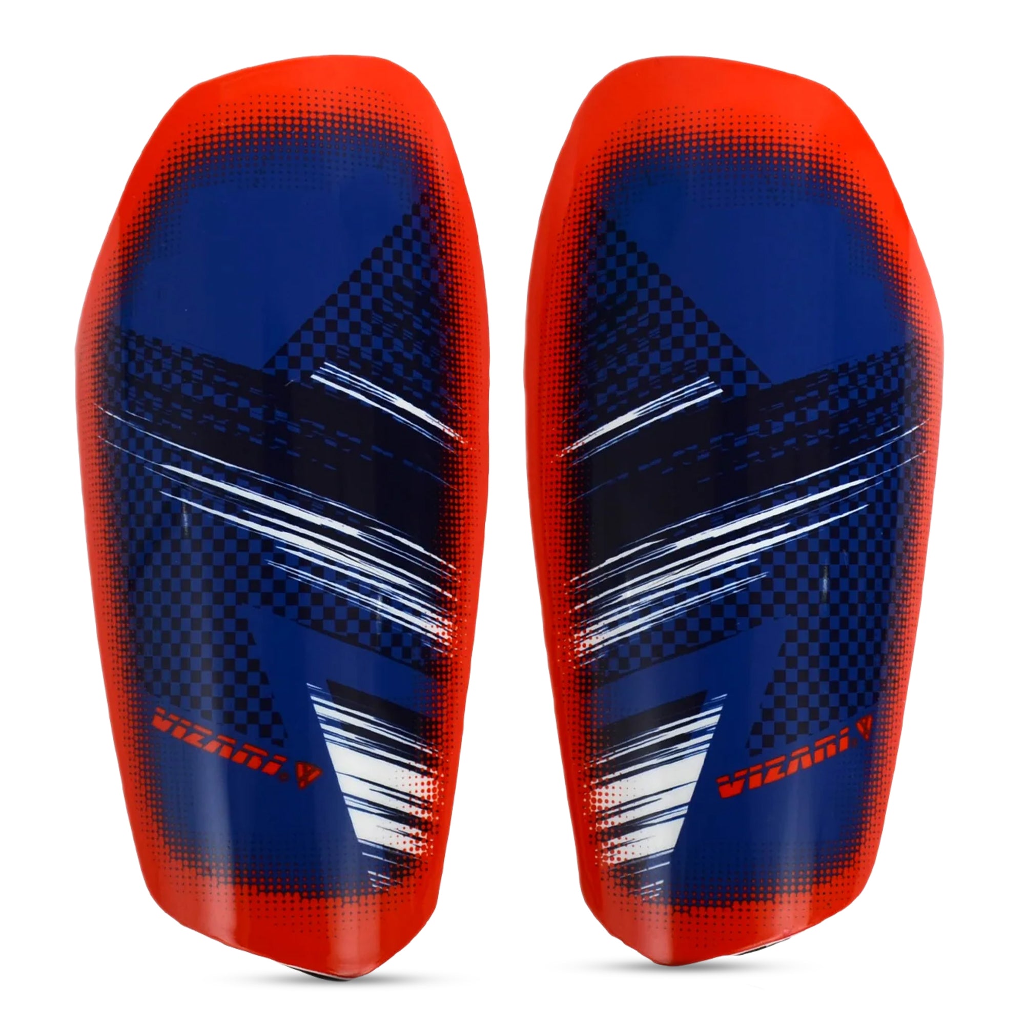 Aptos Soccer Shin Guard with Sleeve-Royal/White