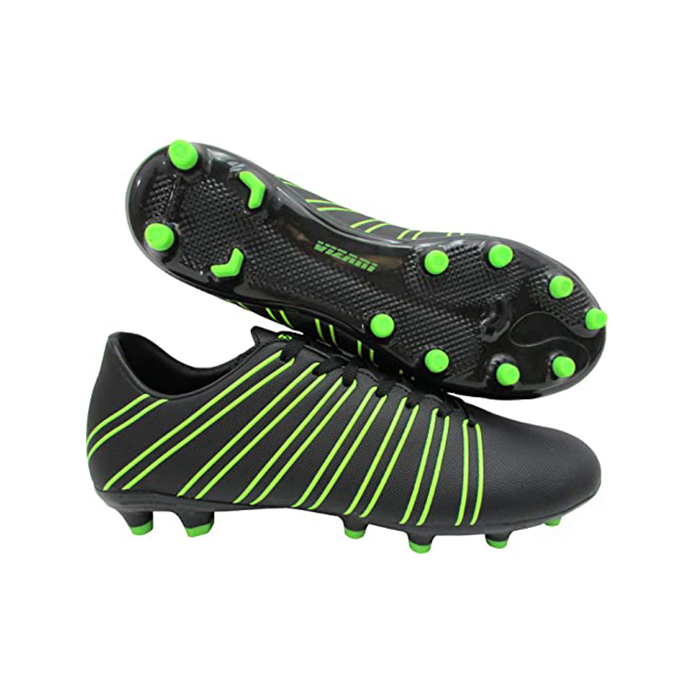 Madero Firm Ground Soccer Shoes -Black/Green - Vizari Sports