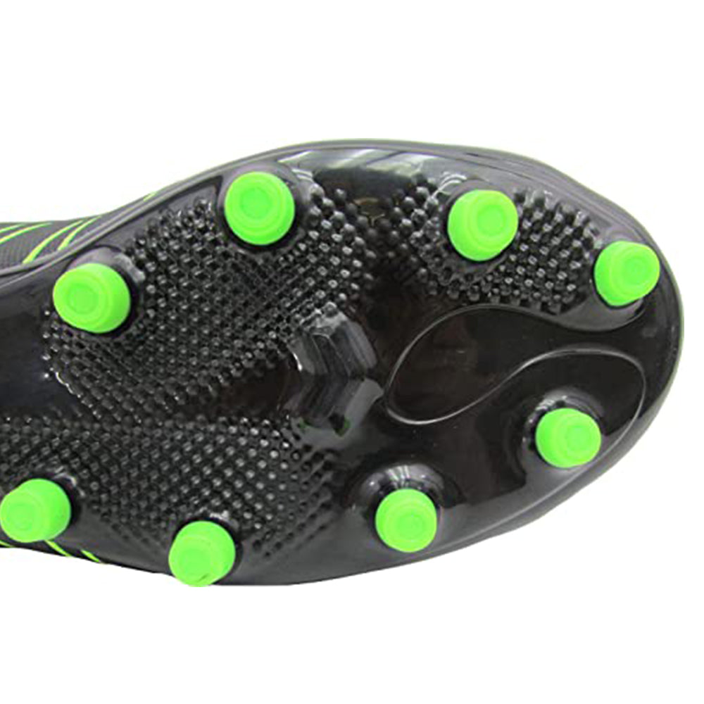 Madero Firm Ground Soccer Shoes -Black/Green - Vizari Sports