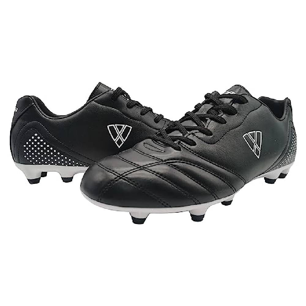 Redondo Firm Ground Soccer Cleats - Black/White
