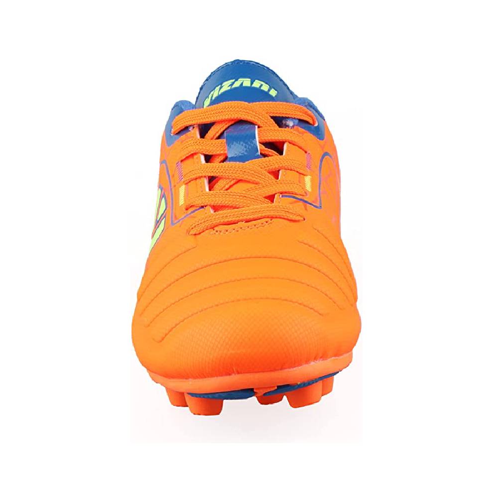 Catalina Junior Firm Ground Soccer Shoes-Orange/Royal/Lime