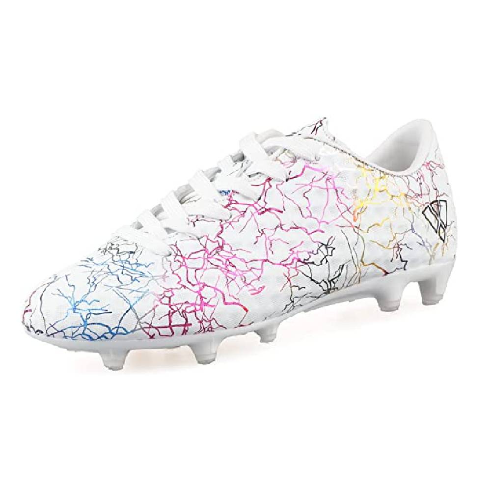 Zodiac Junior Firm Ground Soccer Cleats - White