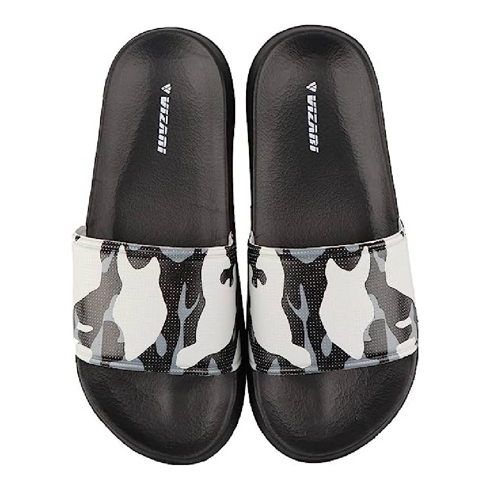 Youth Camo Soccer Slide Sandals - Black - Vizari Sports