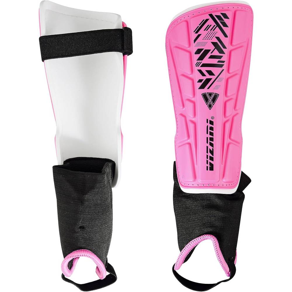 Malaga Soccer Shin Guard with Adjustable Straps-Pink - Vizari Sports
