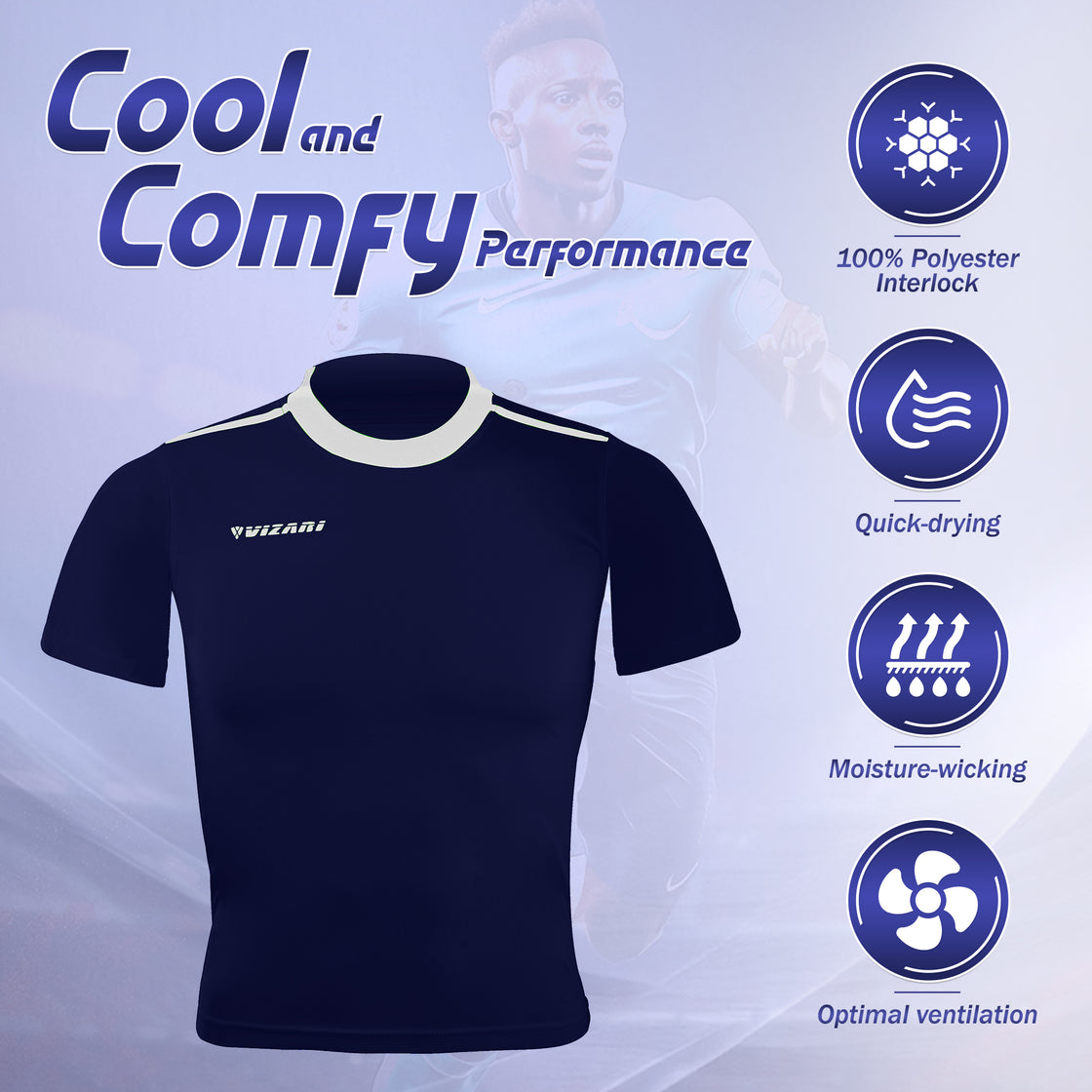 Velez Jersey-Navy - Vizari Sports