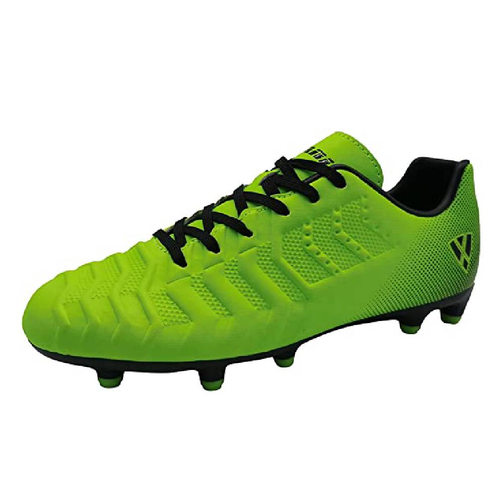 Laguna Junior Firm Ground Soccer Shoes - Lime Green/Black