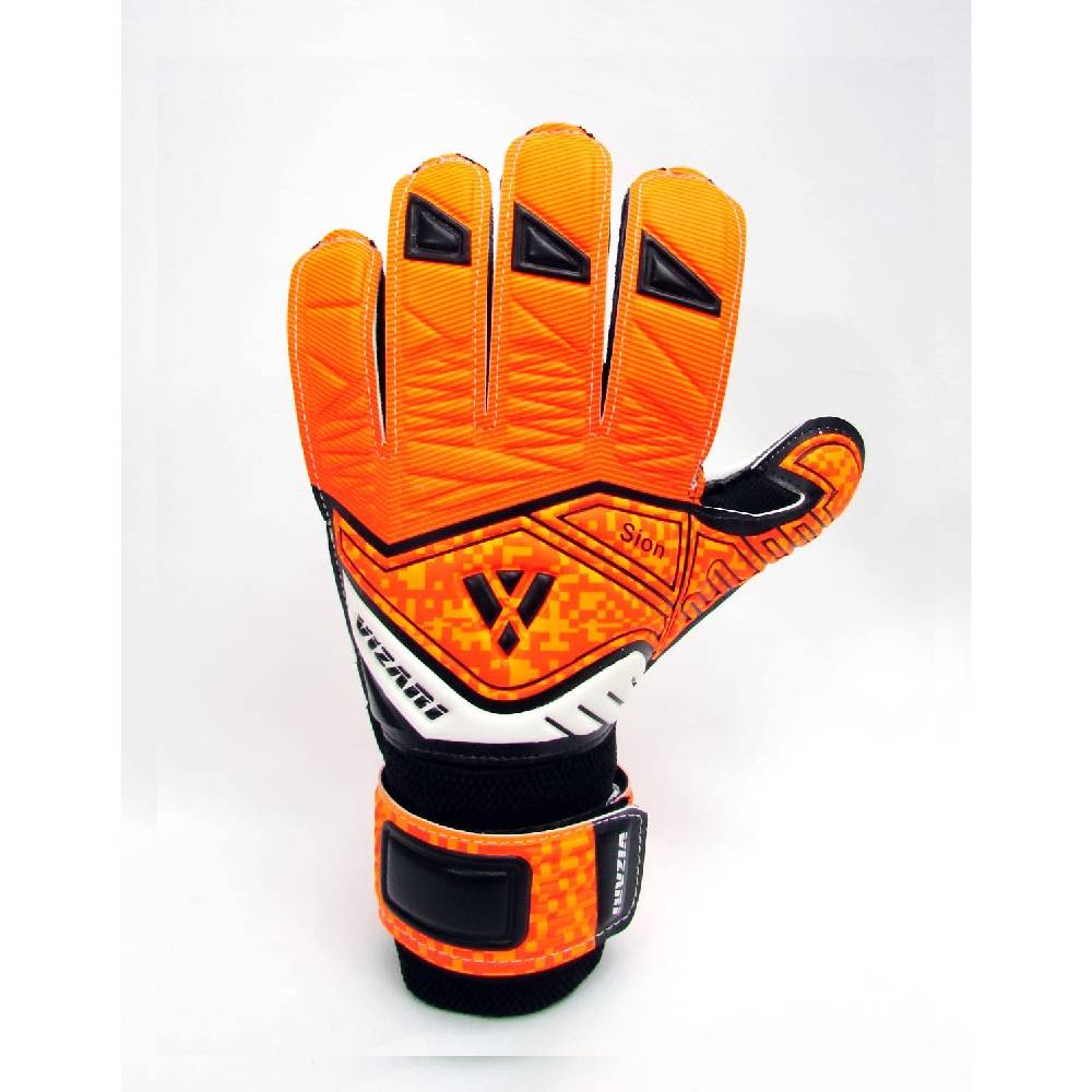 Sion Soccer Goalkeeper Gloves-Orange/White