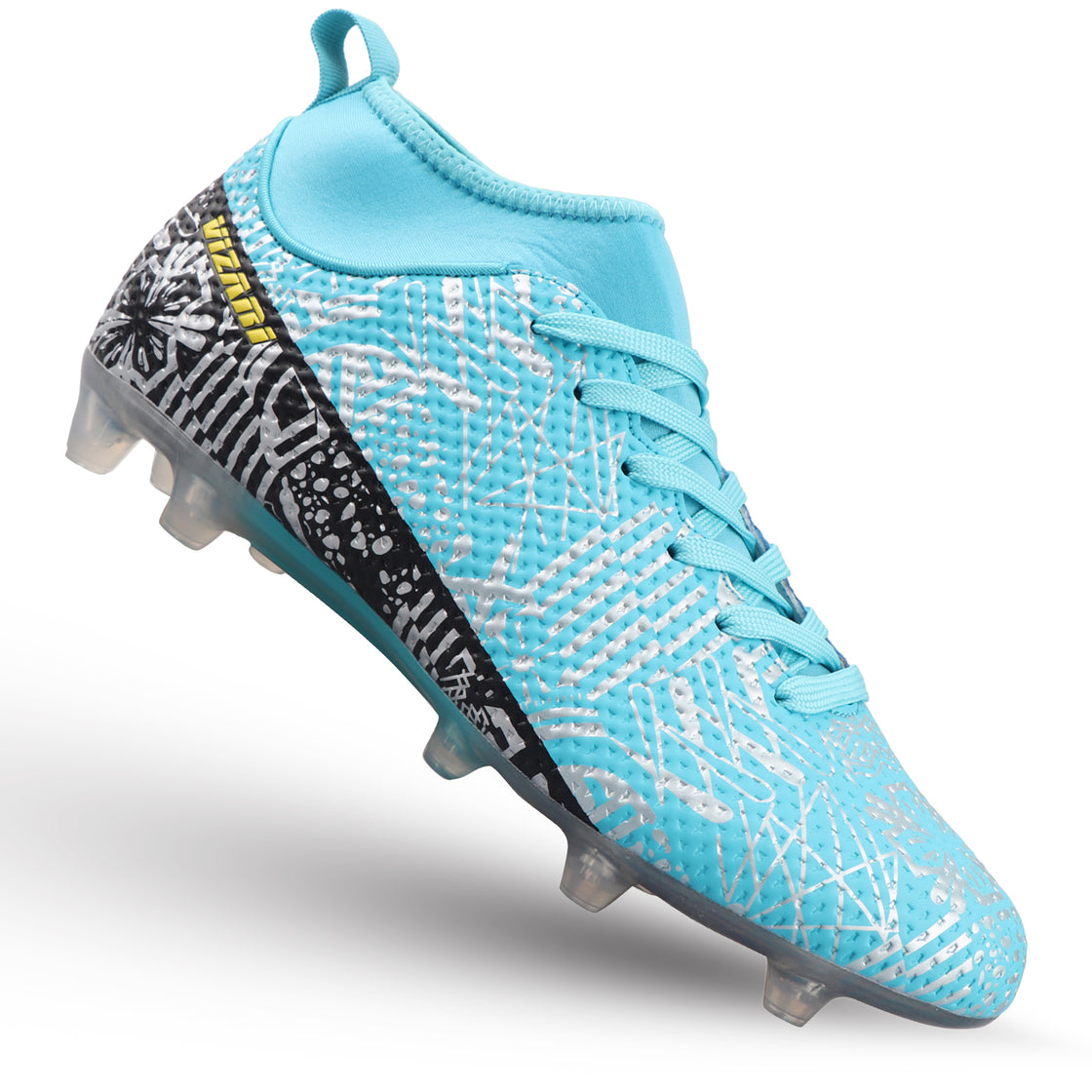 Saco Mid-Cut Adult Firm Ground Soccer Cleats - Mint/Black - Vizari Sports