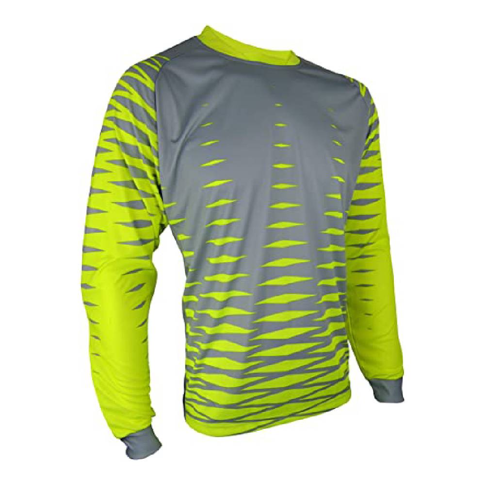 Vizari Ventura Short Sleeve Goalkeeper Jersey, Neon Green/Black, Size Adult Large