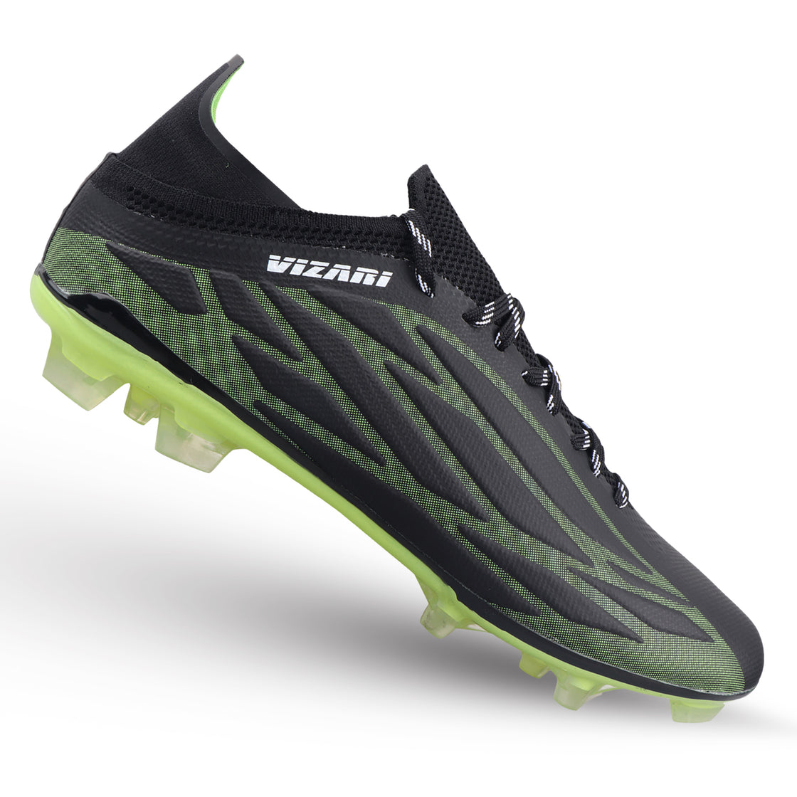 Provo Adult Firm Ground Soccer Cleats - Black/Lime - Vizari Sports