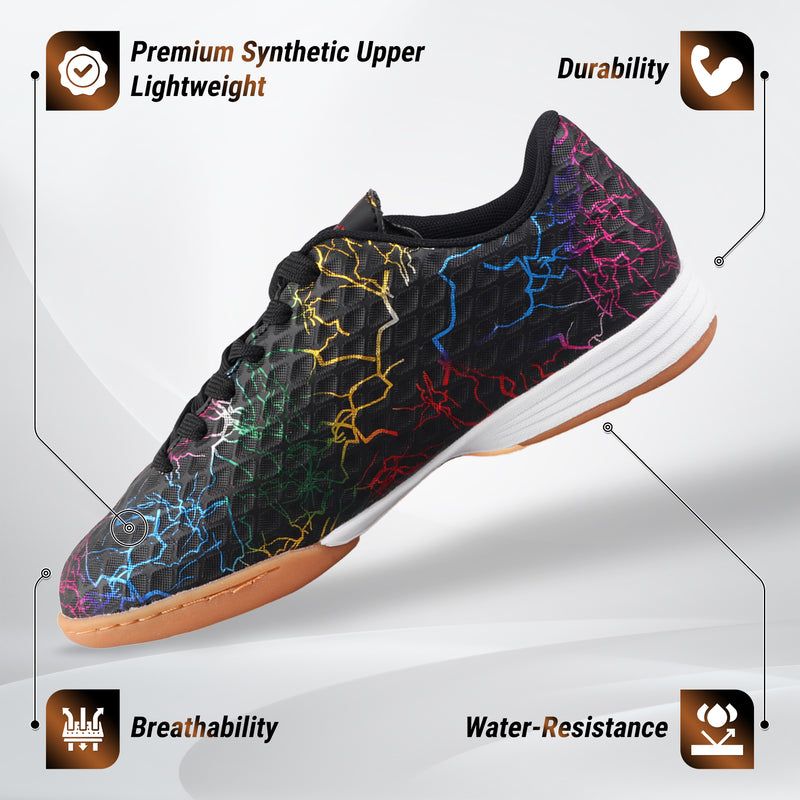 Zodiac Junior Indoor Soccer Shoes-Black - Vizari Sports