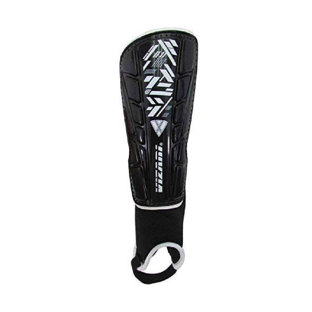 Malaga Soccer Shin Guard with Adjustable Straps-Black - Vizari Sports
