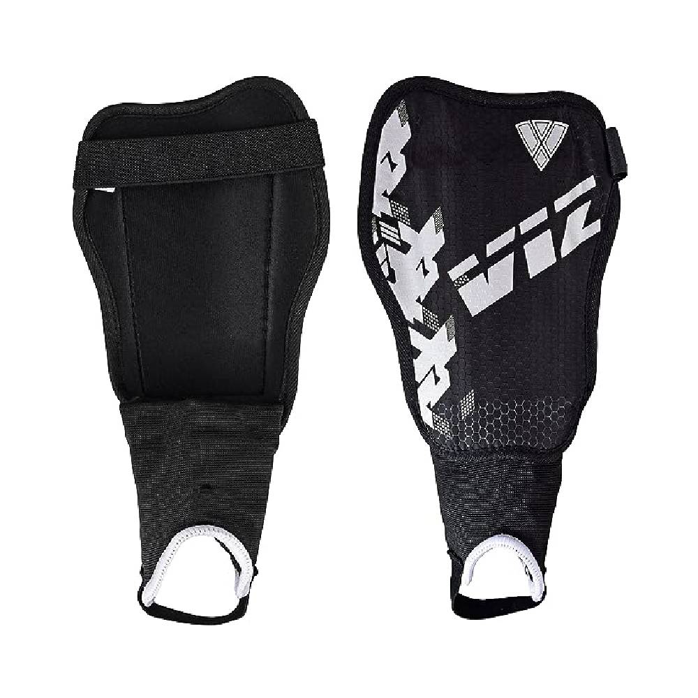 Napoli Soccer Shin Guards-Black/Silver - Vizari Sports
