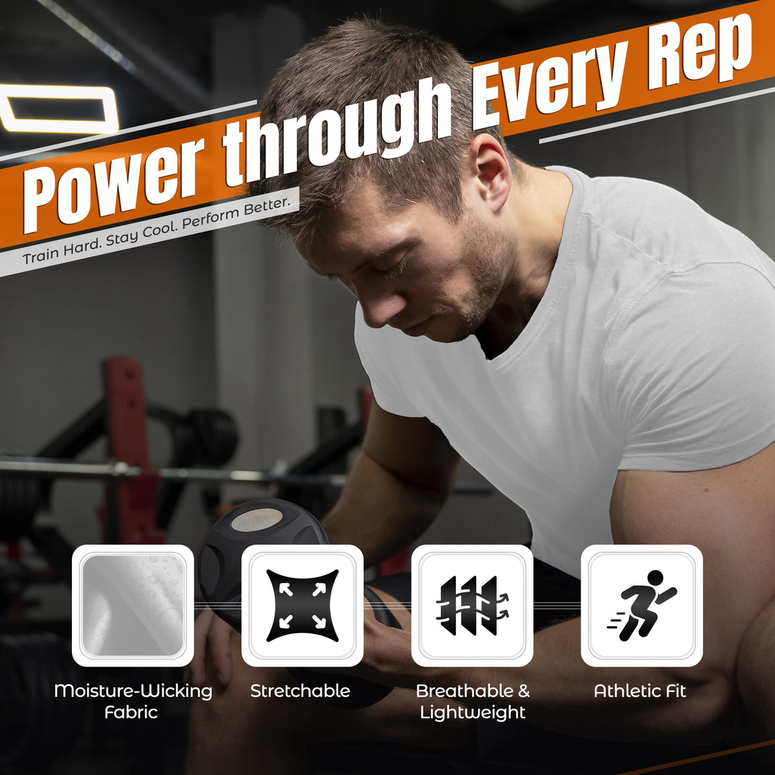 Performance T-Shirt-White - Vizari Sports