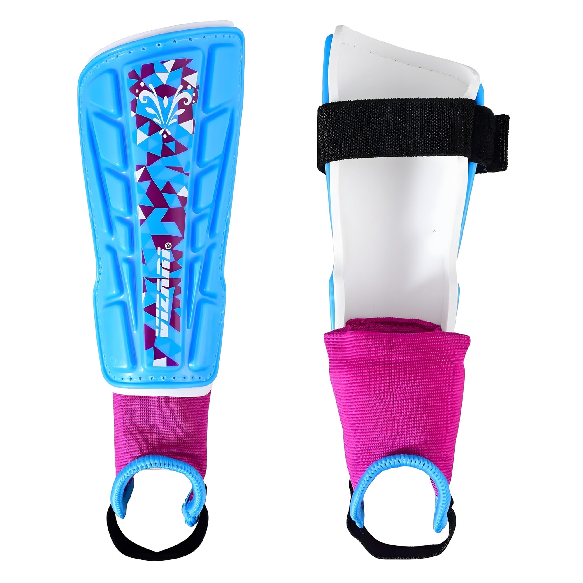 Frost Soccer Shin Guard-Blue/Maroon - Vizari Sports