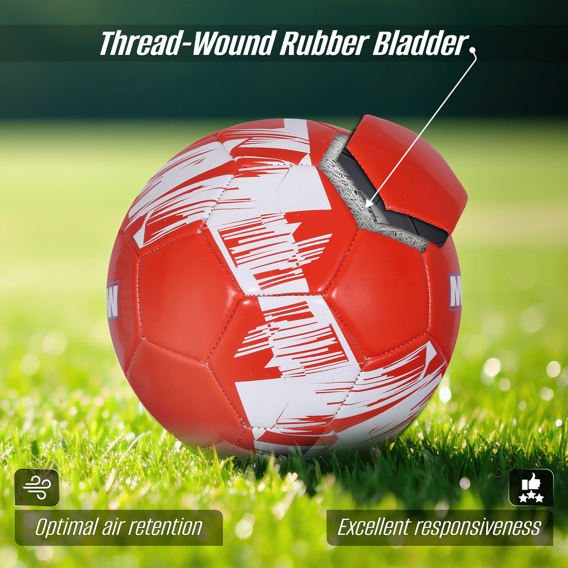 Club Team Soccer Balls - Munich Red - Vizari Sports